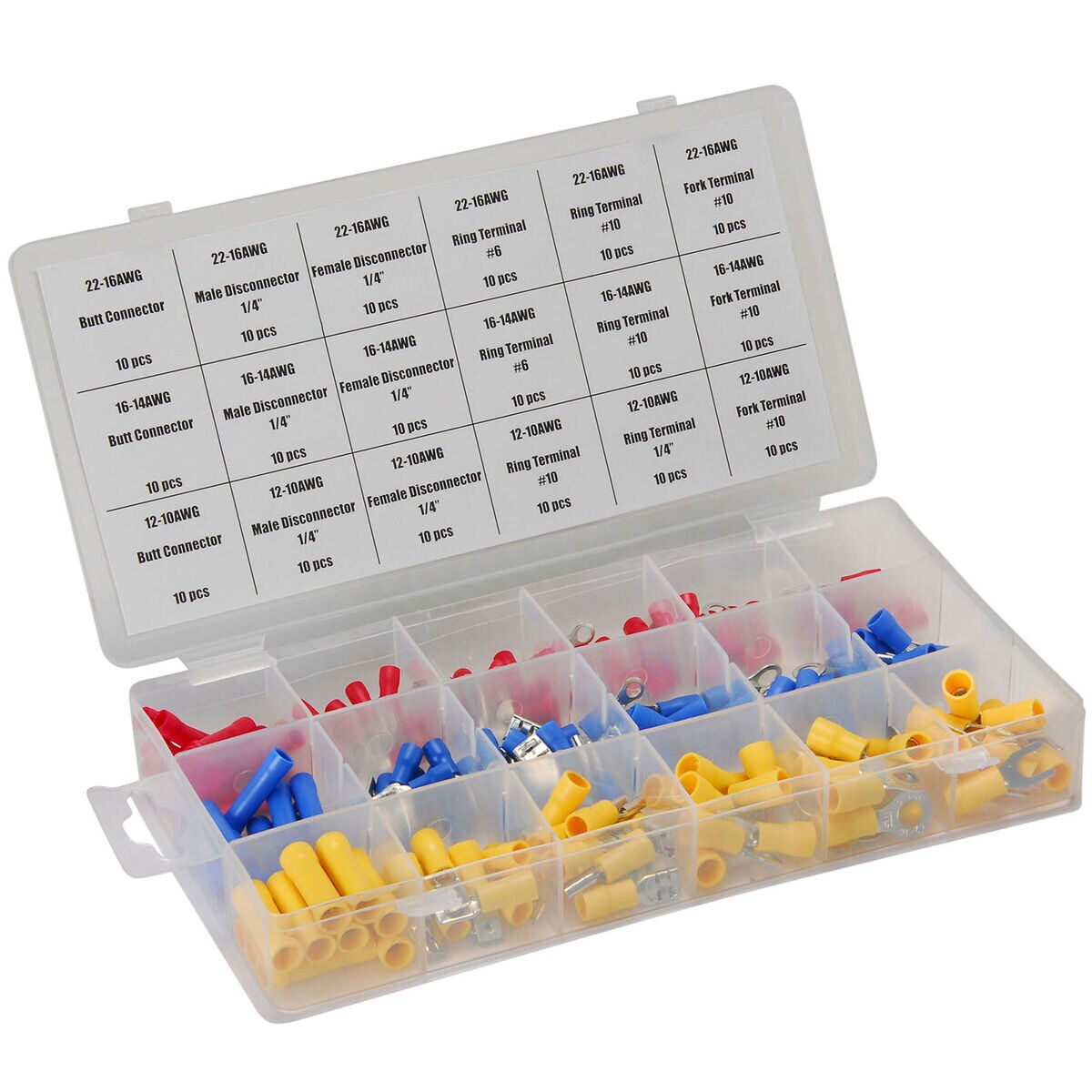 Grip Tools 37144 Electrical Terminal Assortment 180 Pcs 